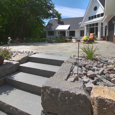 Backyard Patio and Retaining Walls