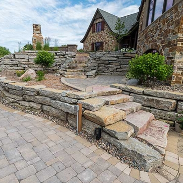 Natural Stone Steps and Retaining Walls