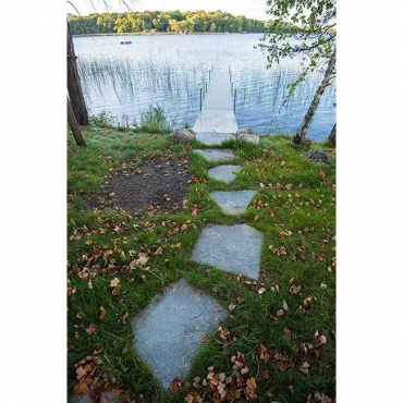 Stone and Grass Walkway